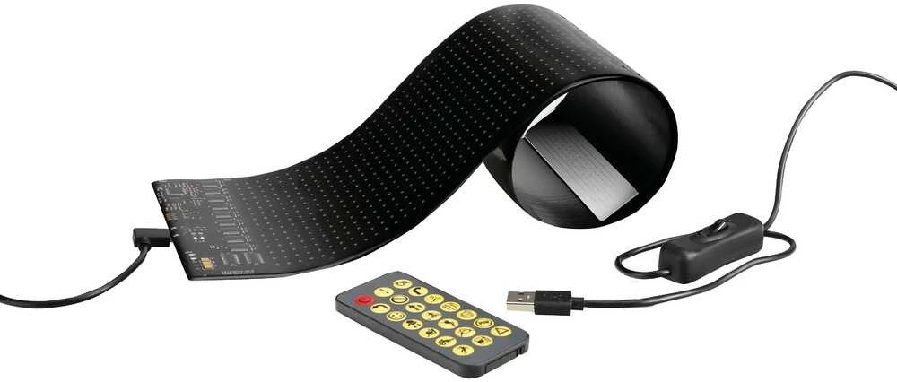 LED švieslentė "velnio akys" 70x173 mm., USB jungtis