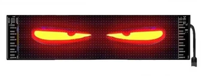 LED švieslentė "velnio akys" 70x173 mm., USB jungtis