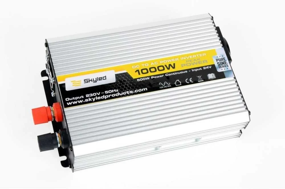 SKYLED Inverteris 1000W, Pilnas Sinusas, 24V → 220V – 2260500242