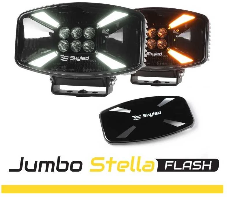 SKYLED JUMBO STELLA FLASH FULL LED tolimų šviesų LED su dangteliu