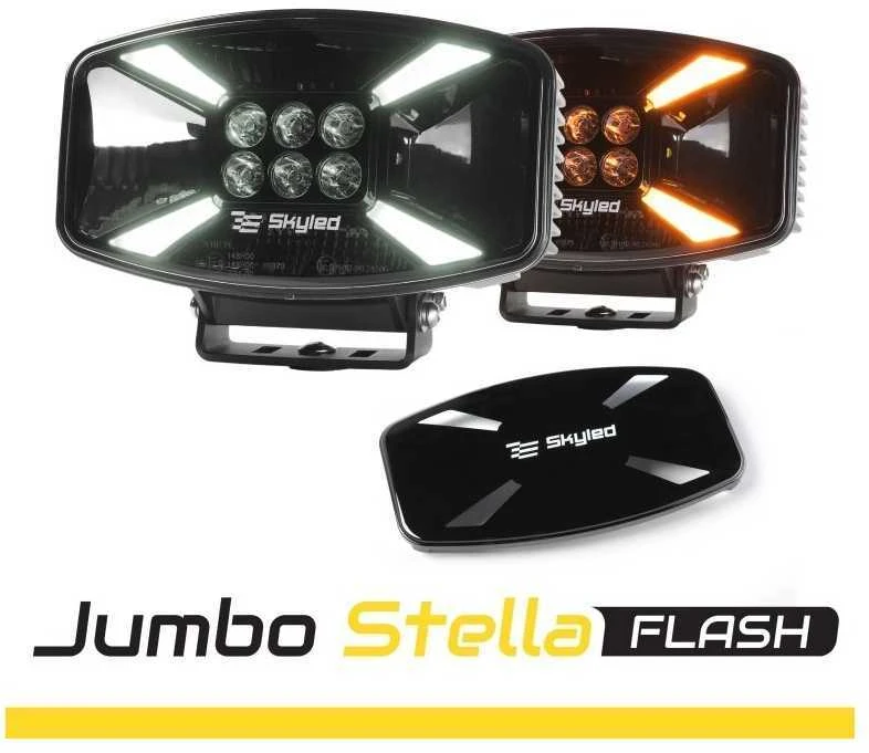 SKYLED JUMBO STELLA FLASH FULL LED tolimų šviesų LED su dangteliu