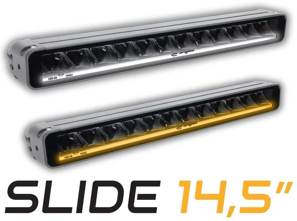 SKYLED SLIDE 14,5" LED juosta (367 mm) su dinaminiu padėties apšvietimu (balta/oranžinė), kat. nr. 130.145LBD