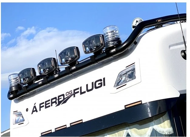 Tolimojo apšvietimo žibintas SKYLED Moai 7X Juodas FI171 (136W, balta ir oranžinė pozicija) R149/R148/R10 - juodas korpusas