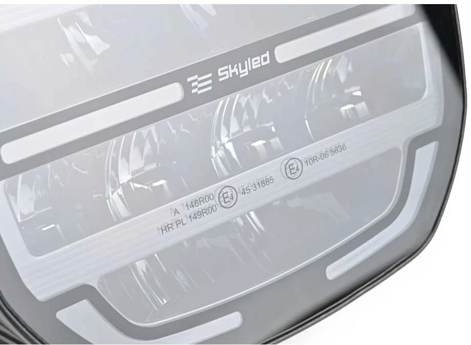 Tolimojo apšvietimo žibintas SKYLED Moai 7X Juodas FI171 (136W, balta ir oranžinė pozicija) R149/R148/R10 - juodas korpusas