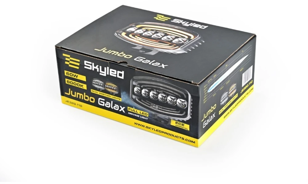 Tolimojo apšvietimo žibintas SKYLED Moai 7X Juodas FI171 (136W, balta ir oranžinė pozicija) R149/R148/R10 - juodas korpusas