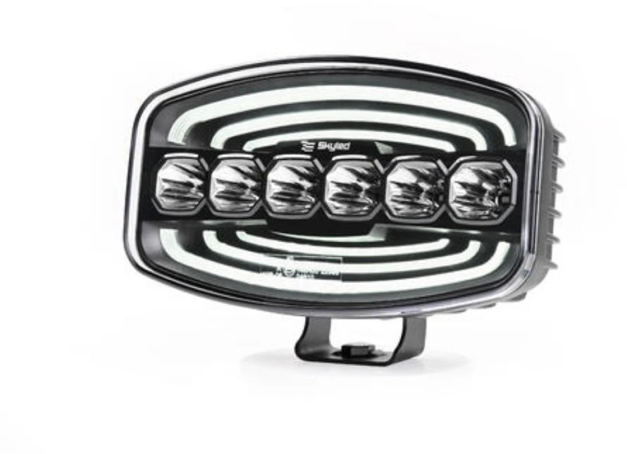 Tolimojo apšvietimo žibintas SKYLED Moai 7X Juodas FI171 (136W, balta ir oranžinė pozicija) R149/R148/R10 - juodas korpusas