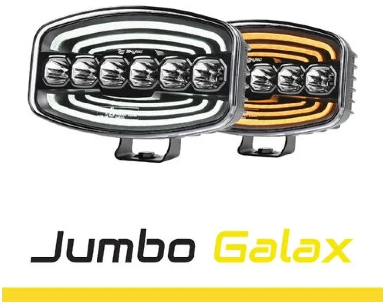 Žibintas SKYLED Jumbo Galax FULL LED 9X (60w, balta ir oranž. gabarit.), JE320.110