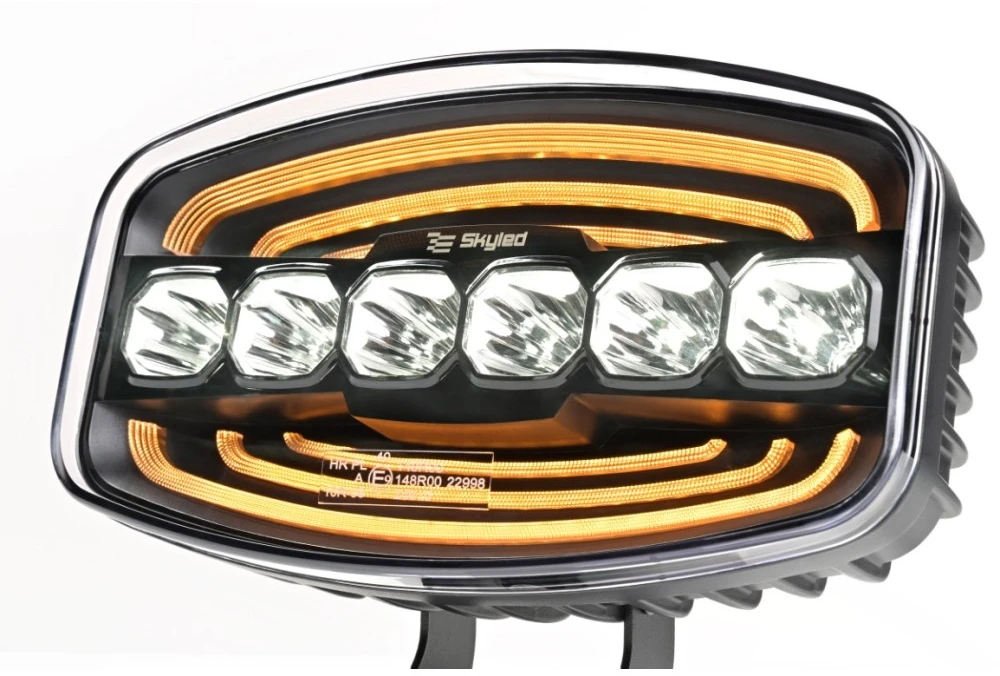 Tolimojo apšvietimo žibintas SKYLED Moai 7X Juodas FI171 (136W, balta ir oranžinė pozicija) R149/R148/R10 - juodas korpusas
