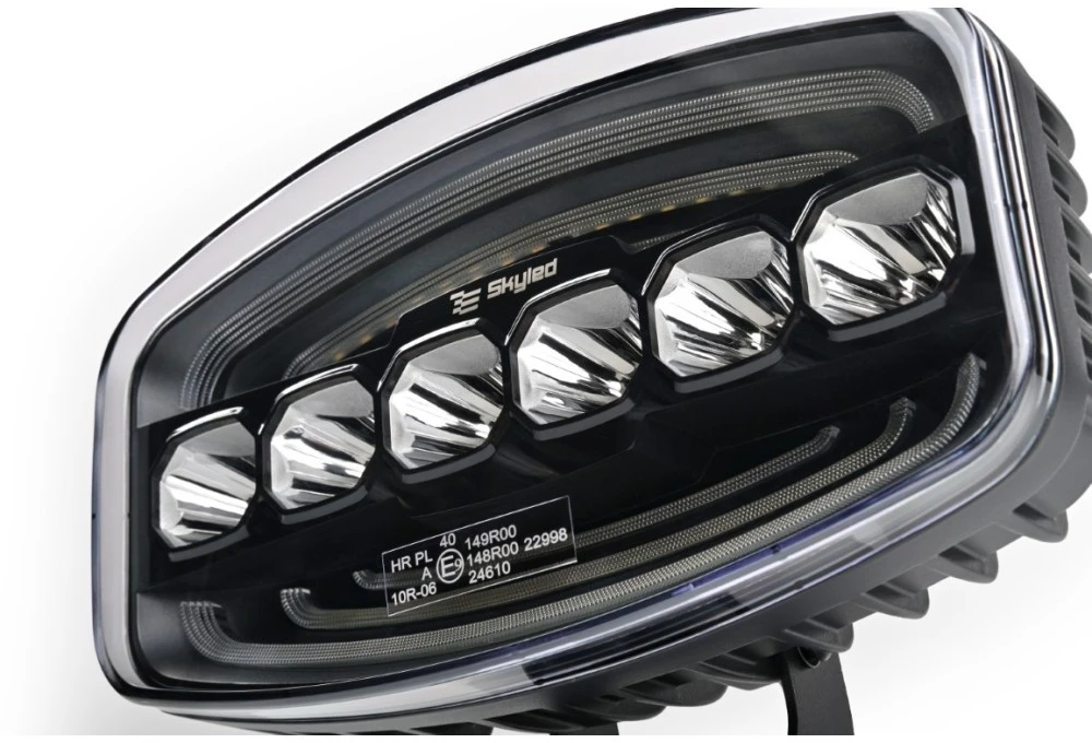 Tolimojo apšvietimo žibintas SKYLED Moai 7X Juodas FI171 (136W, balta ir oranžinė pozicija) R149/R148/R10 - juodas korpusas