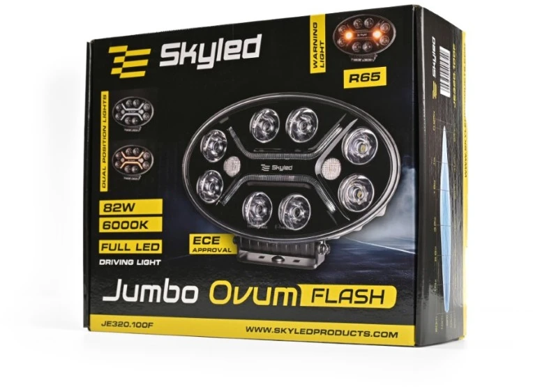 Tolimojo apšvietimo žibintas SKYLED Moai 7X Juodas FI171 (136W, balta ir oranžinė pozicija) R149/R148/R10 - juodas korpusas
