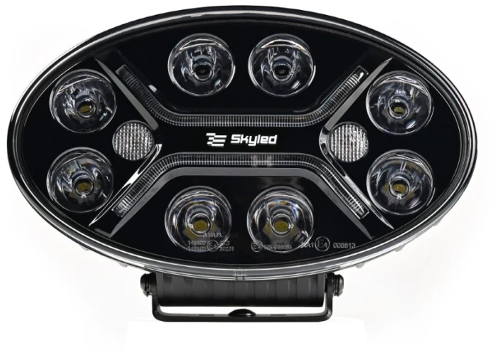 Tolimojo apšvietimo žibintas SKYLED Moai 7X Juodas FI171 (136W, balta ir oranžinė pozicija) R149/R148/R10 - juodas korpusas