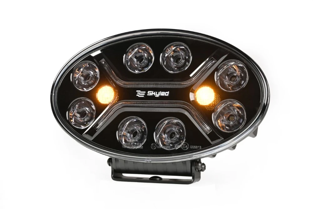 Tolimojo apšvietimo žibintas SKYLED Moai 7X Juodas FI171 (136W, balta ir oranžinė pozicija) R149/R148/R10 - juodas korpusas