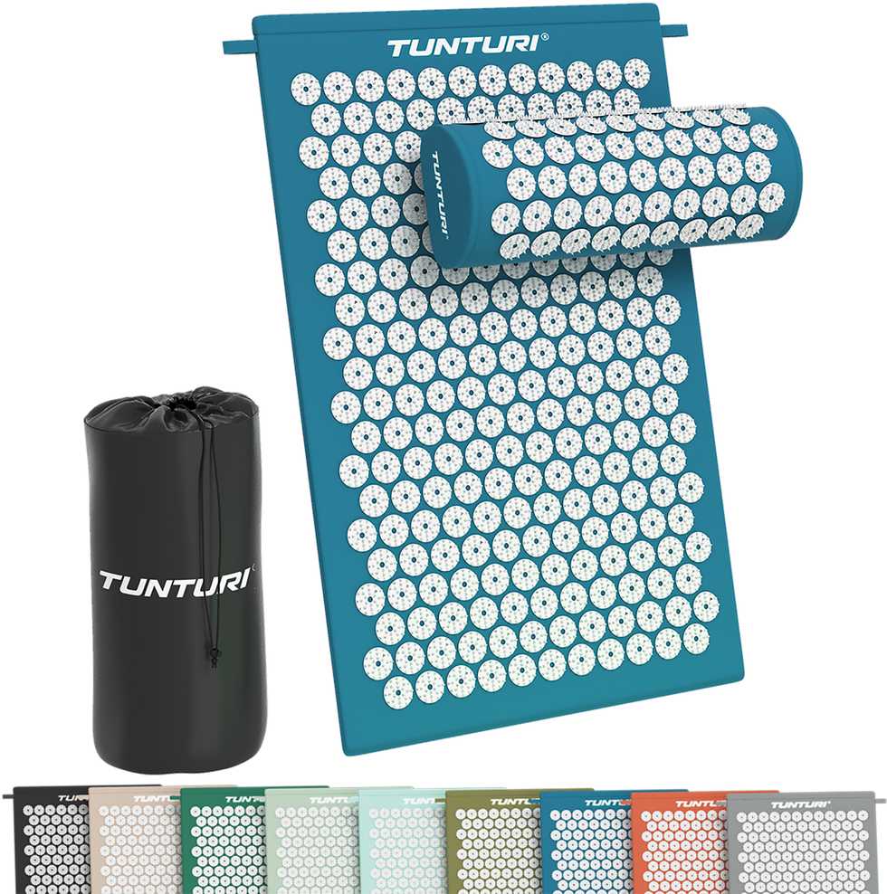 Kilimėlis TUNTURI ACUPRESSURE MAT AND PILLOW PETROL Mėlynas