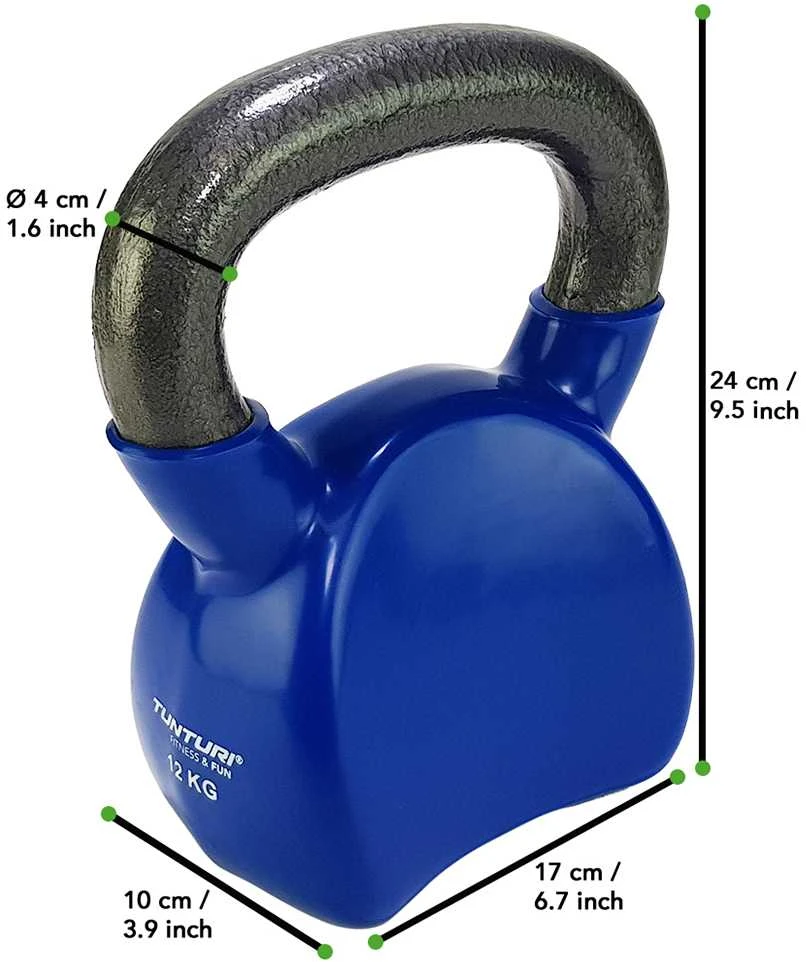 Svarstis (gyra) TUNTURI Vinyl 4-16kg (Svoris: 12 kg)