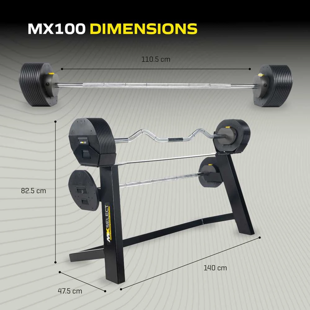 None MX Select MX100 Barbell System & Stand