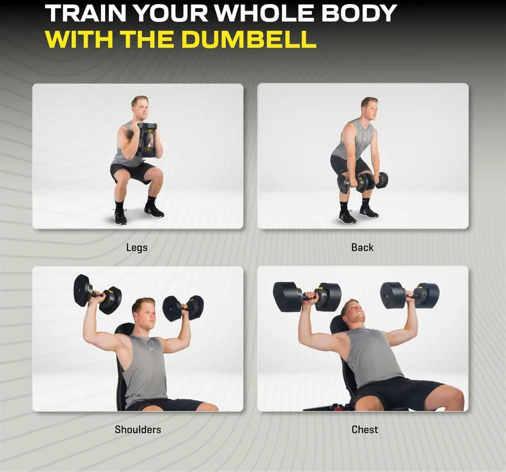 None Adjustable dumbbell TUNTURI MX55 Dumbbell 4.5-24.9kg