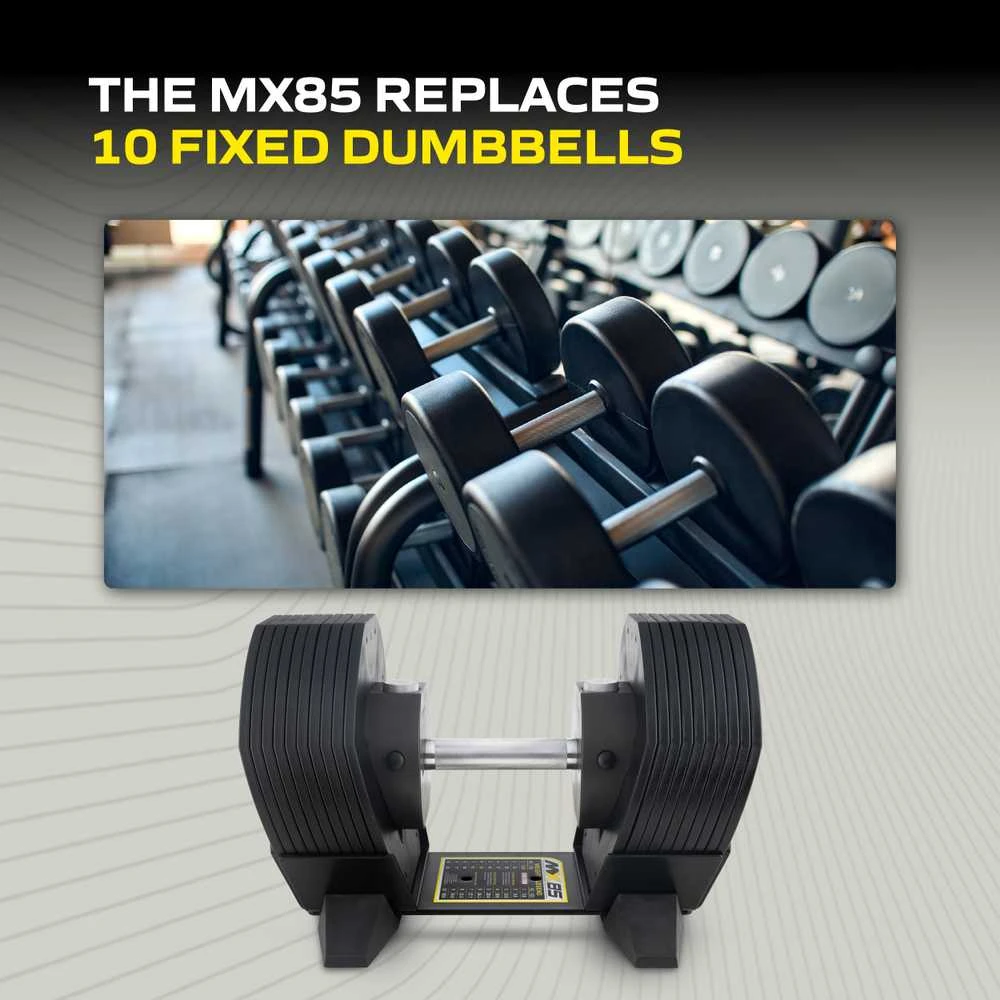 None Reguliuojamas hantelis TUNTURI MX Select MX85 hantelis 5,6–38,6kg, su grioveliais
