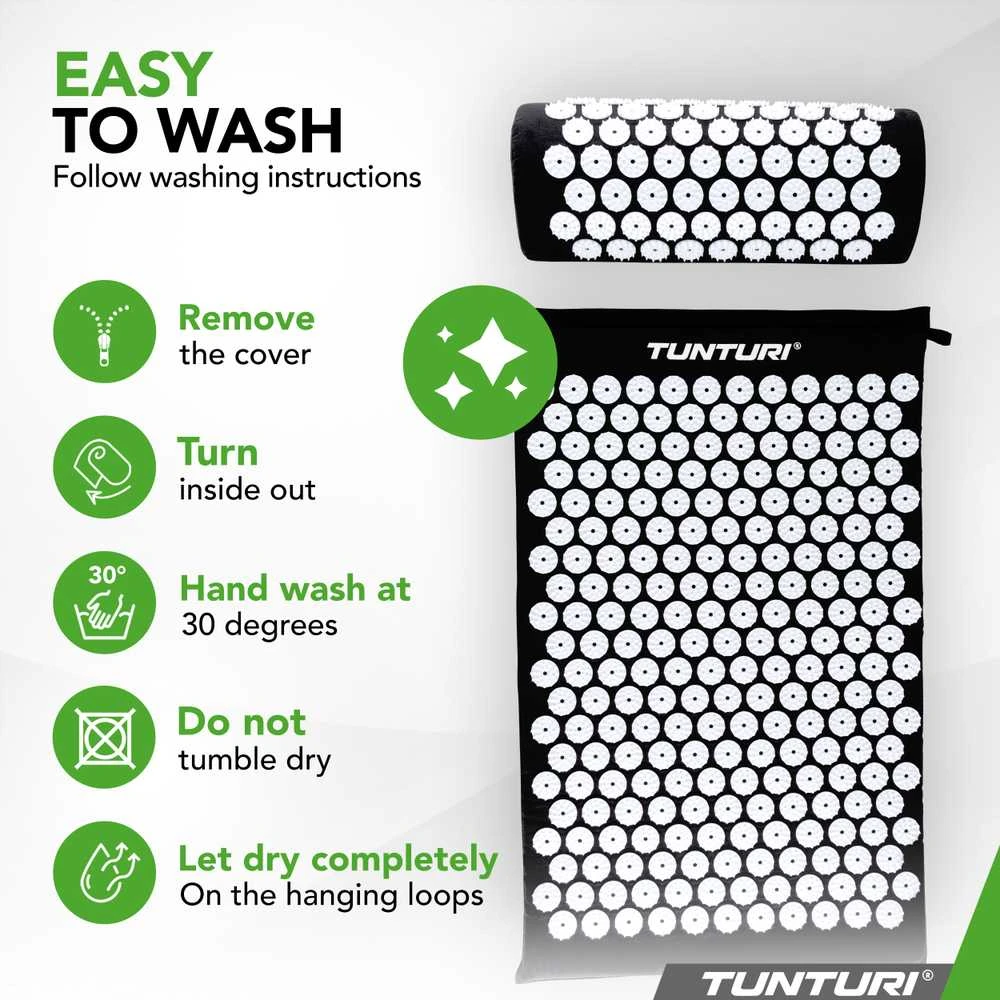 Kilimėlis TUNTURI ACUPRESSURE MAT AND PILLOW Juodas