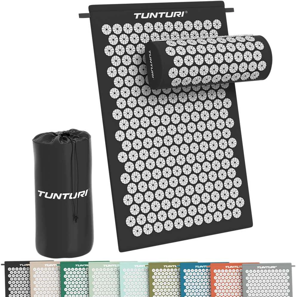 Kilimėlis TUNTURI ACUPRESSURE MAT AND PILLOW Juodas