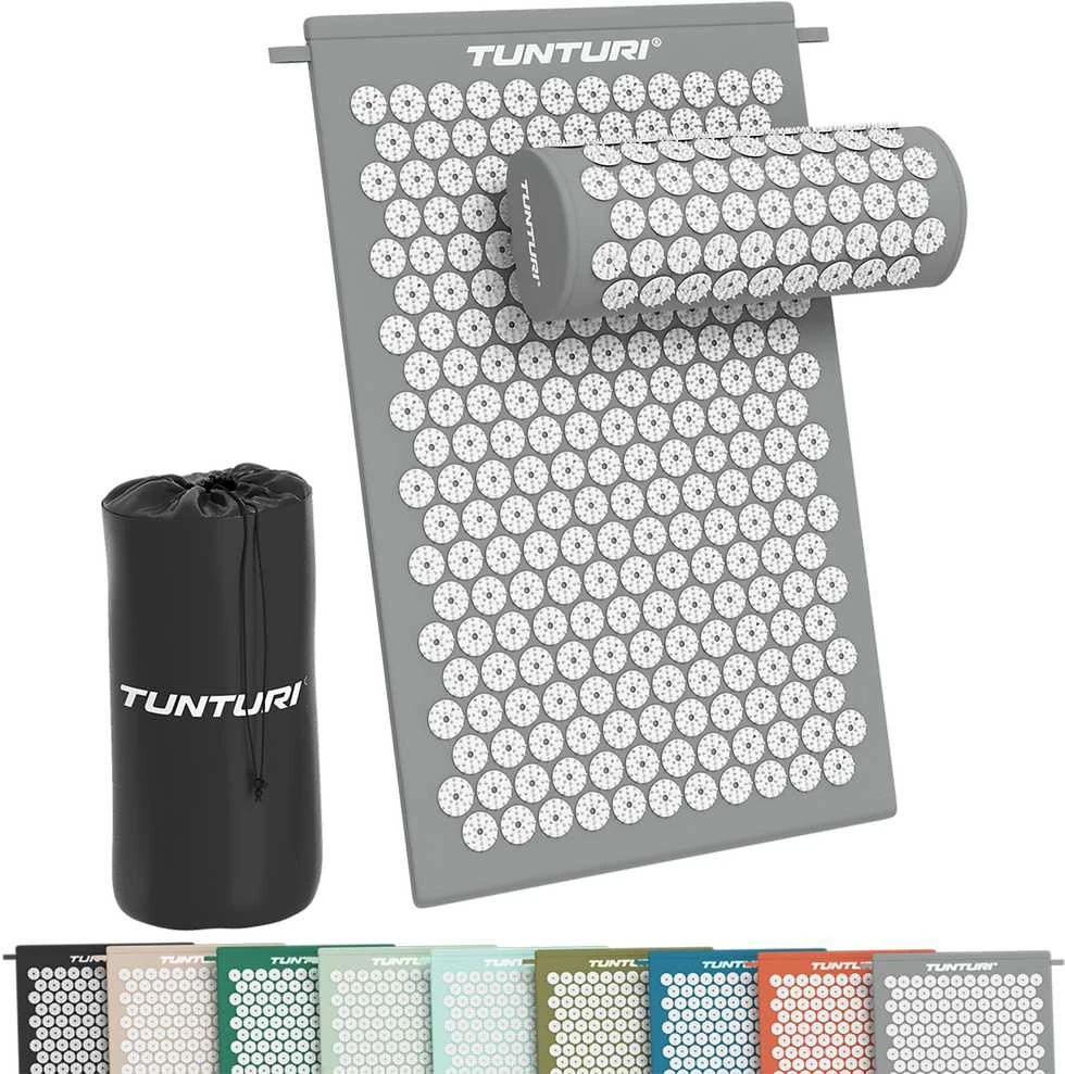 Kilimėlis TUNTURI ACUPRESSURE MAT AND PILLOW Pilkas