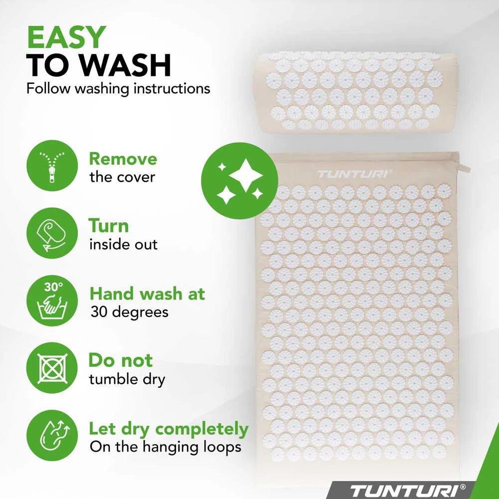 Kilimėlis TUNTURI ACUPRESSURE MAT AND PILLOW BEIGE