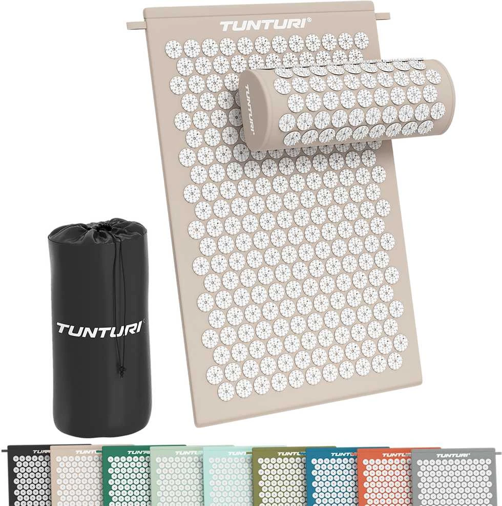 Kilimėlis TUNTURI ACUPRESSURE MAT AND PILLOW BEIGE