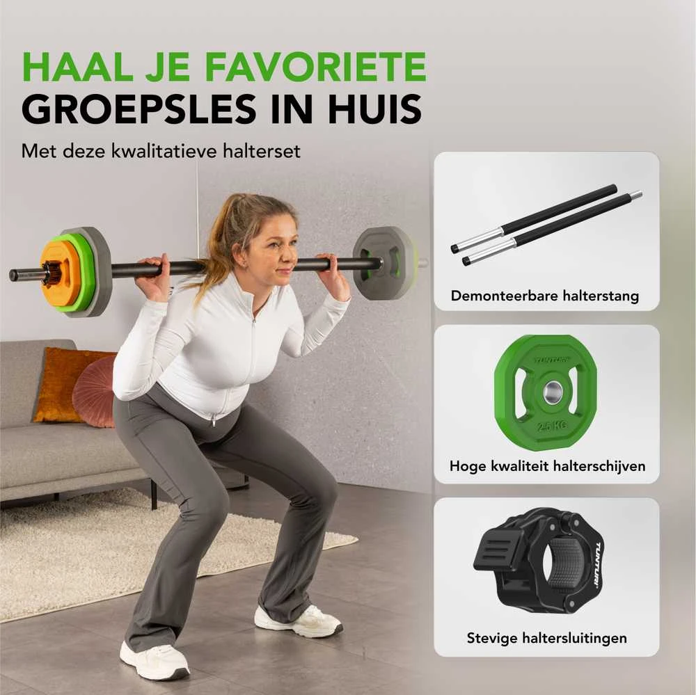 Body pump rinkinys Tunturi Aerobic Pump Set, 20 kg, Rubber