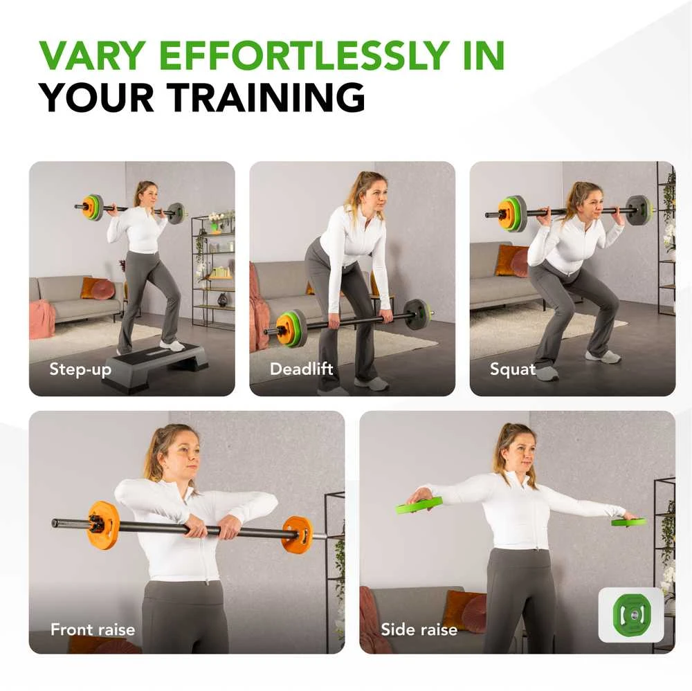 Body pump rinkinys Tunturi Aerobic Pump Set, 20 kg, Rubber