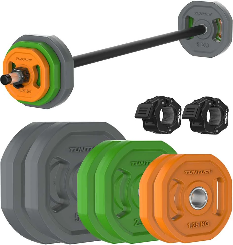 Body pump rinkinys Tunturi Aerobic Pump Set, 20 kg, Rubber