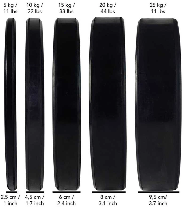 Bumper svarmenys TUNTURI 5-25kg (Svoris: 15 kg)