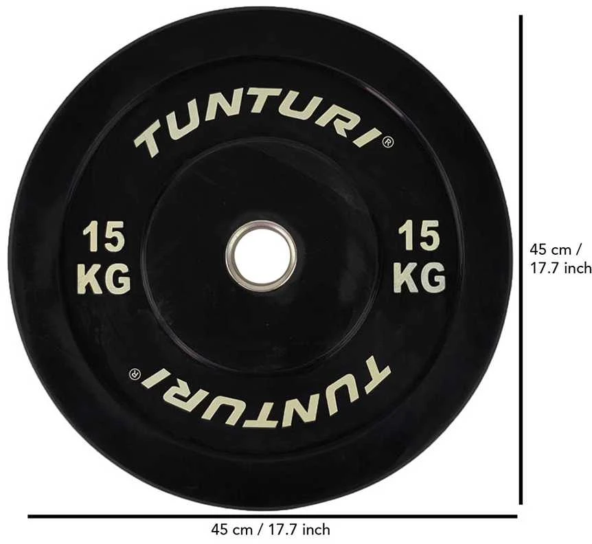 Bumper svarmenys TUNTURI 5-25kg (Svoris: 15 kg)