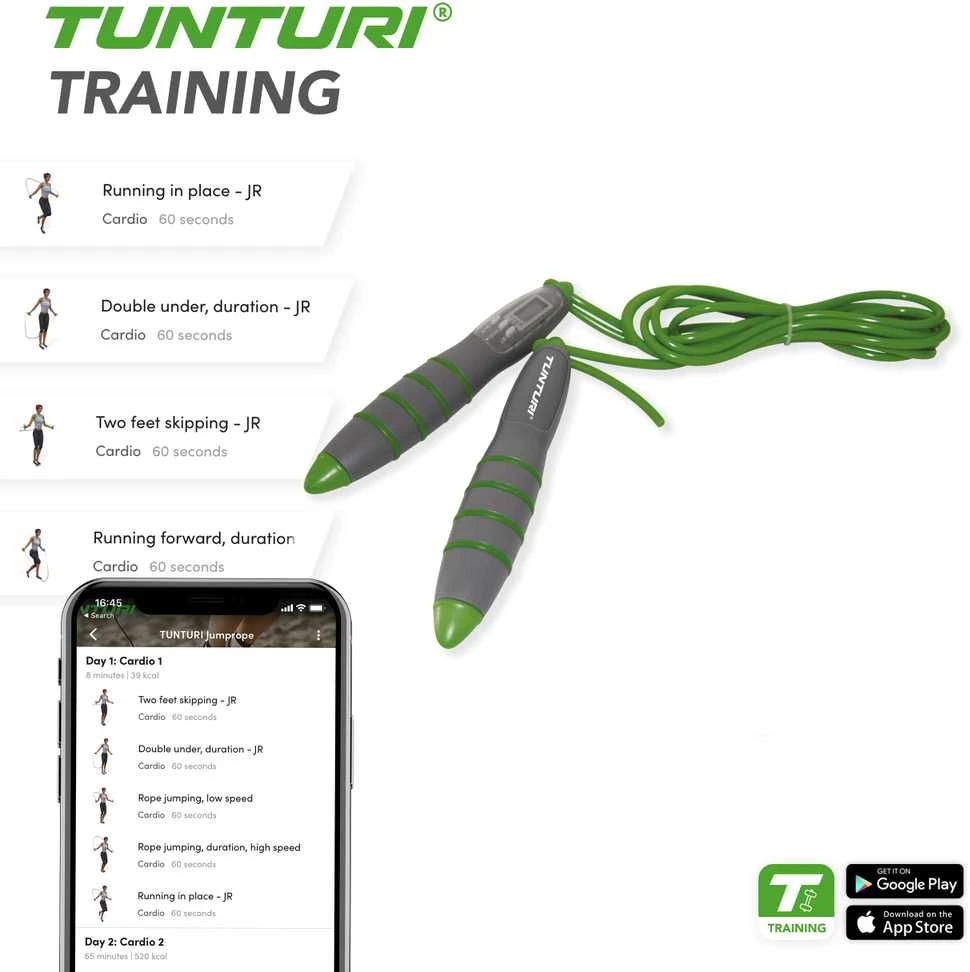 Tunturi Šokdynė Feunturi Digital Jumprope Su skaitikliu