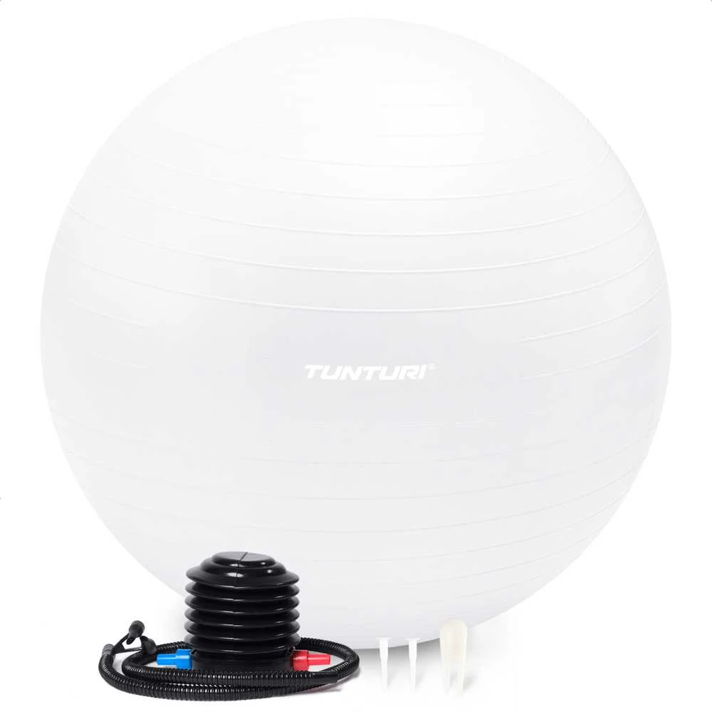 Gimnastikos kamuolys Tunturi Gymball 65–75 cm, Off-baltas, Anti Burst (Diametras: 75 cm)