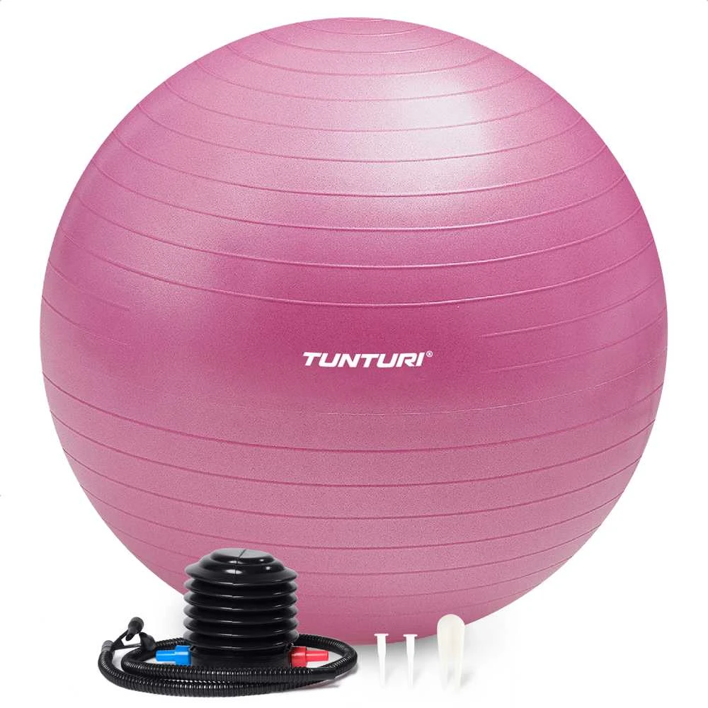 Gimnastikos kamuolys Tunturi Gymball 65–75 cm, Violetinė, Anti Burst (Diametras: 75 cm)