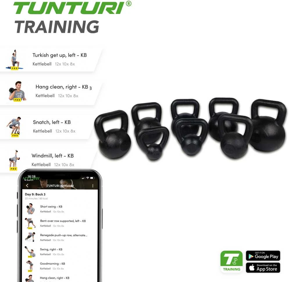 Metalinė gira TUNTURI 4-32kg (Svoris: 4kg)