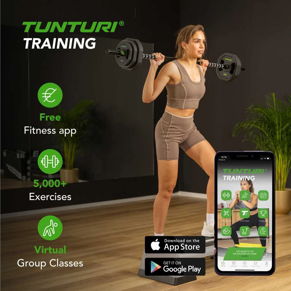Kūno pompų rinkinys Tunturi Pro aerobinis pompų rinkinys, 20 kg, TPU