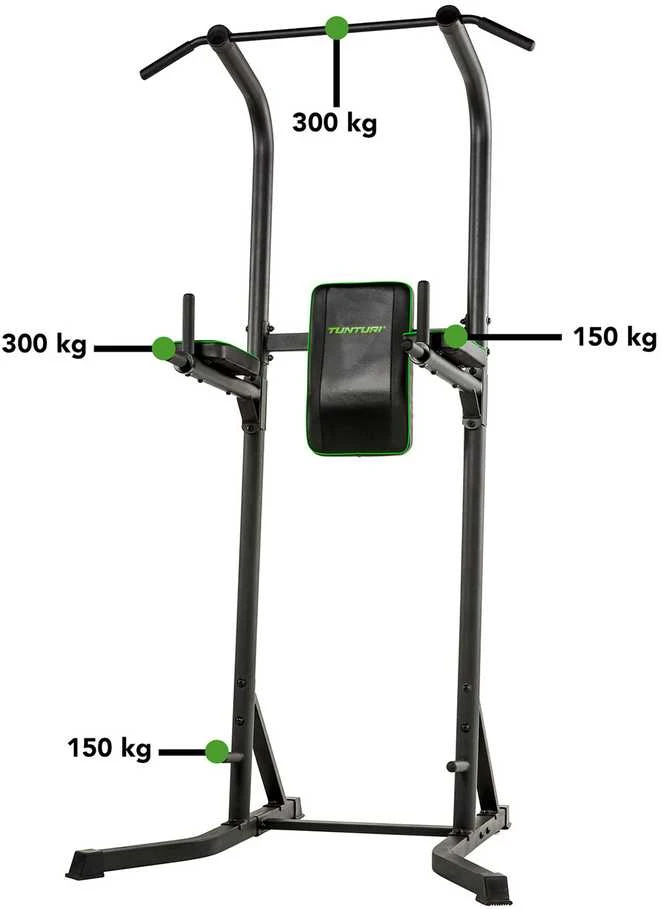 Lygiagretės su skersiniu TUNTURI Power Tower PT40