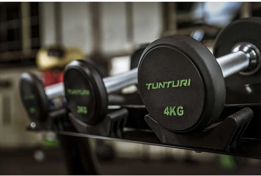 Hantelių komplektas TUNTURI PU 14-32 KG