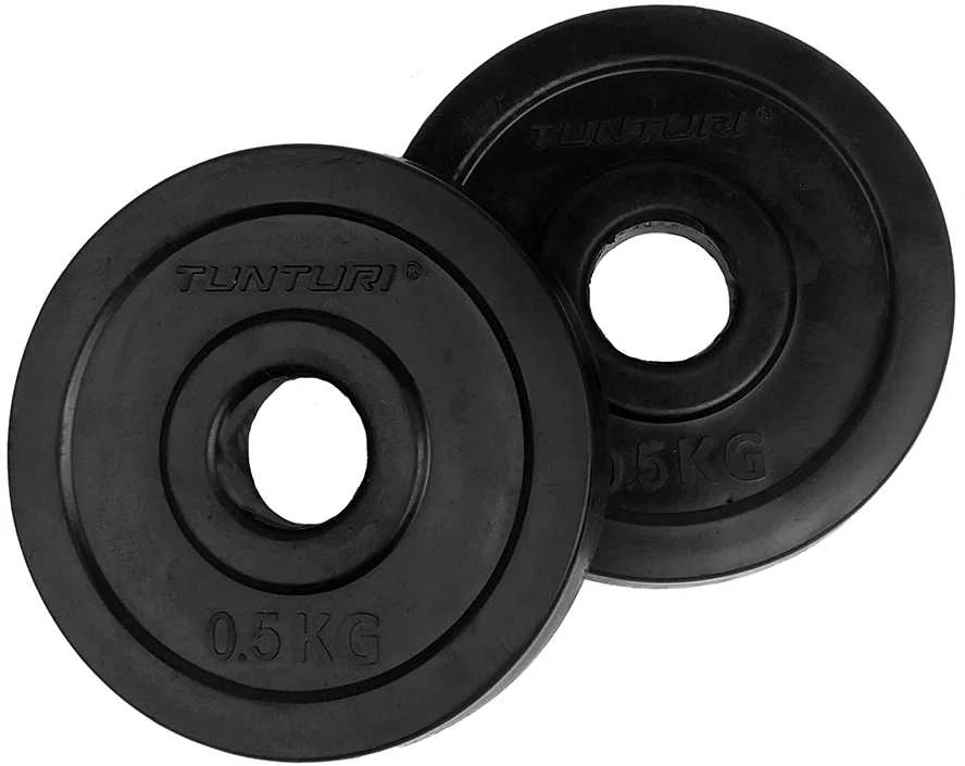 Gumuoti svamenys TUNTURI 0,5-20kg (Svoris: 2 x 0.5)