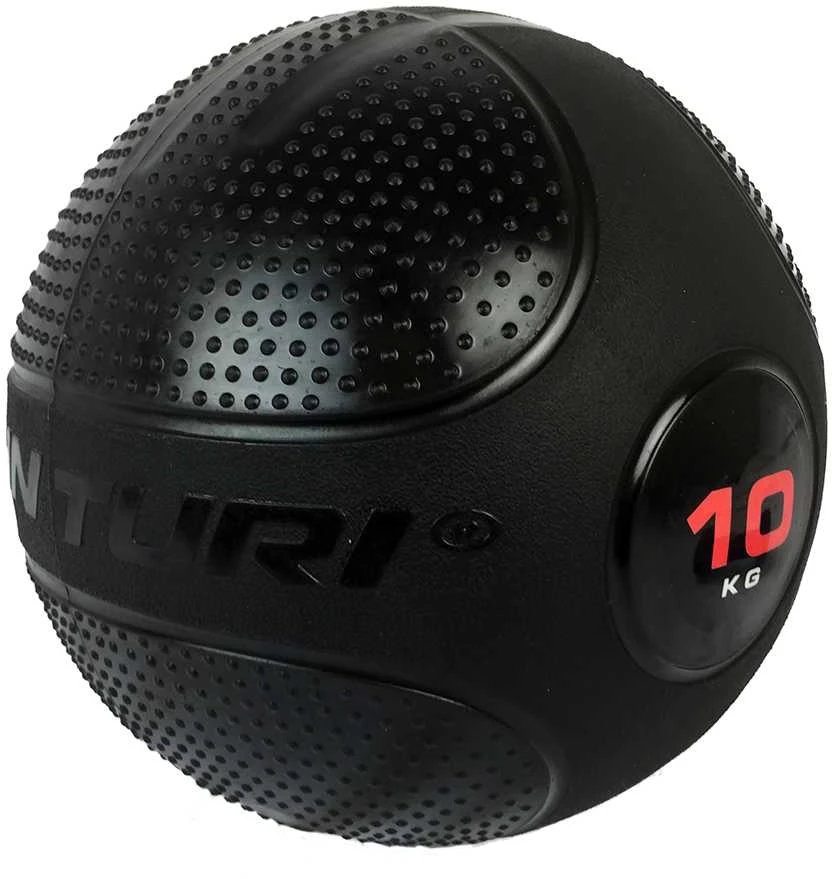 Pasunktintas kamuolys TUNTURI Slam Ball 5-20kg (Svoris: 10 kg)