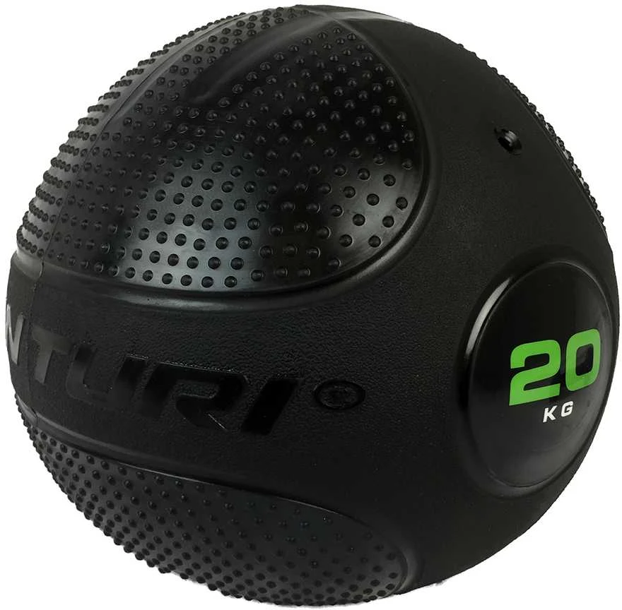 Pasunktintas kamuolys TUNTURI Slam Ball 5-20kg (Svoris: 20 kg)