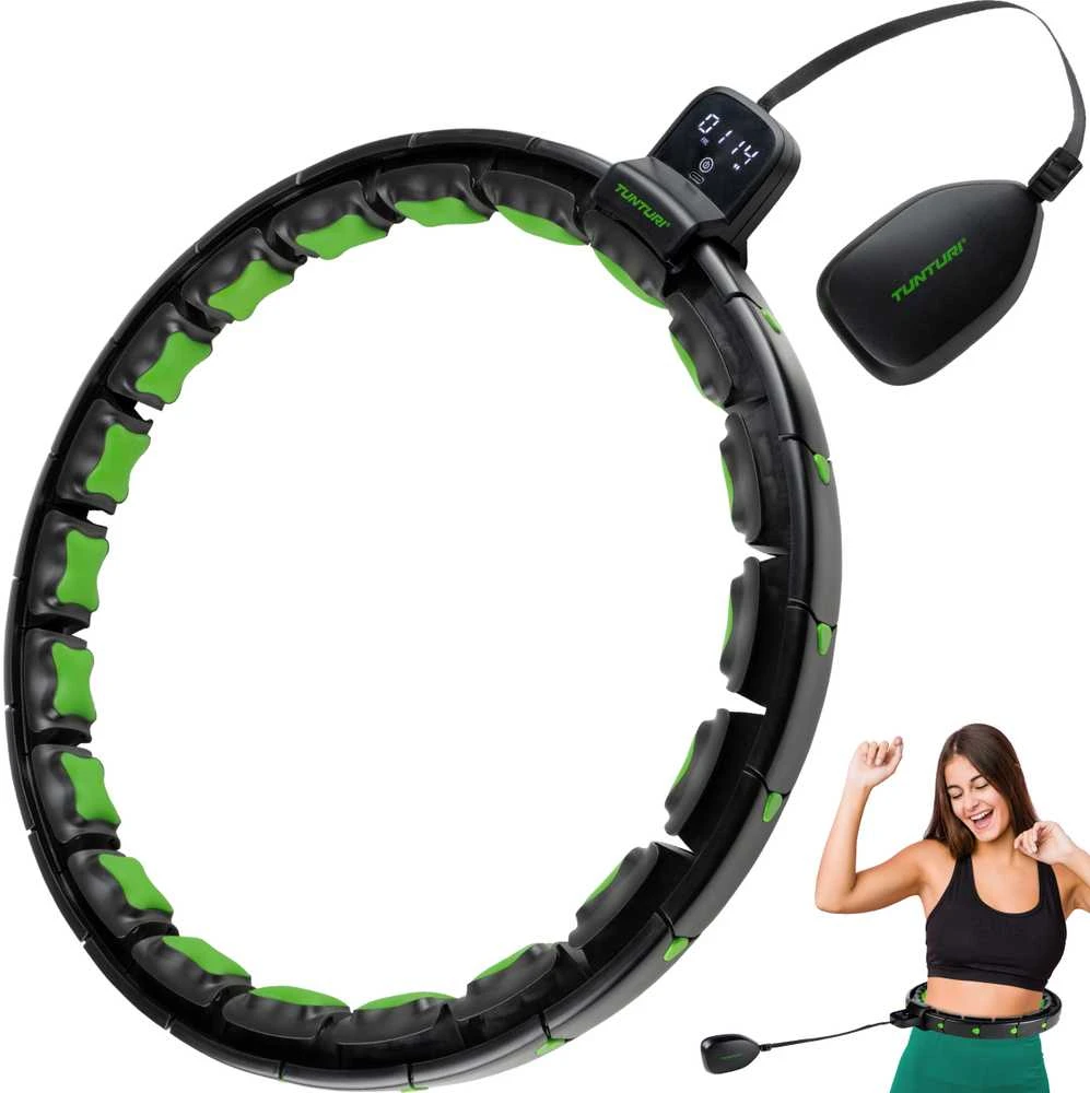 Reguliuojamas lankas Tunturi Smart Adjustable Hula Hoop, Incl. Ekranas