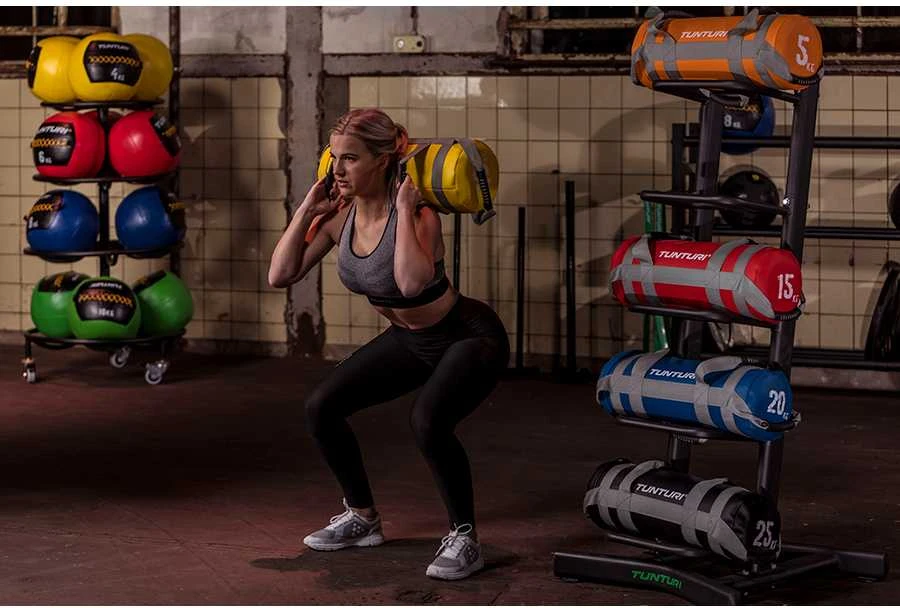 Jėgos maišas TUNTURI Strengthbag 5-25kg (Svoris: 15 kg)
