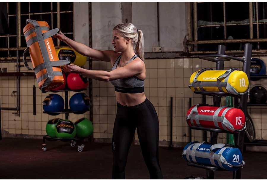 Jėgos maišas TUNTURI Strengthbag 5-25kg (Svoris: 15 kg)