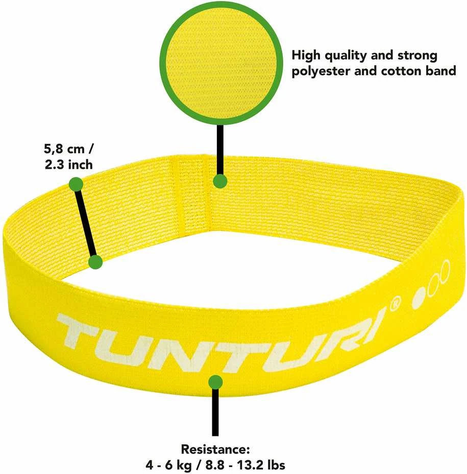Mini run TUNTURI Textile Band, lengva