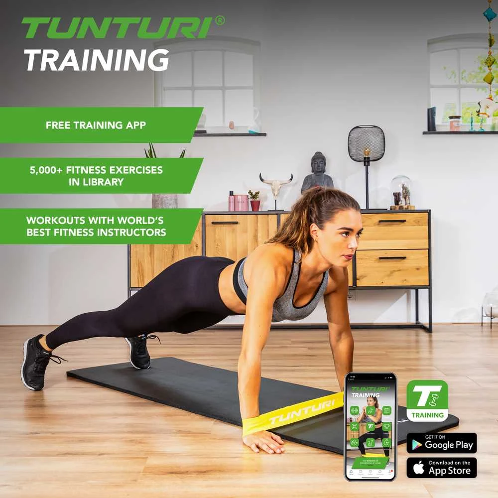 Mini treniruočių juostos TUNTURI CENTURI TEXTILE RESISTANCE BAND RINKINYS, 3 vnt.