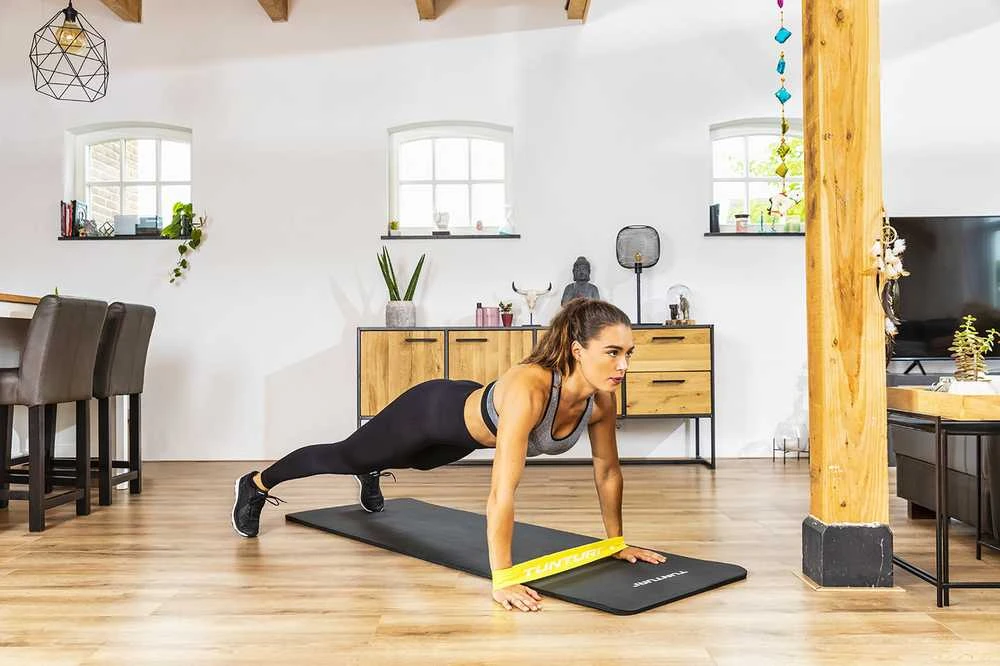 Mini treniruočių juostos TUNTURI CENTURI TEXTILE RESISTANCE BAND RINKINYS, 3 vnt.