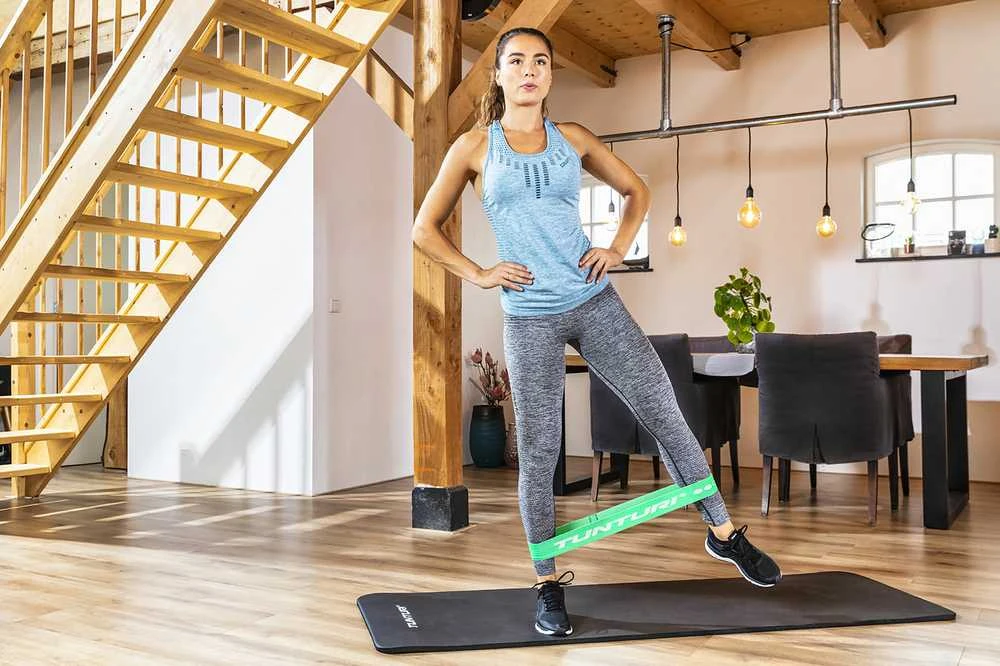 Mini treniruočių juostos TUNTURI CENTURI TEXTILE RESISTANCE BAND RINKINYS, 3 vnt.