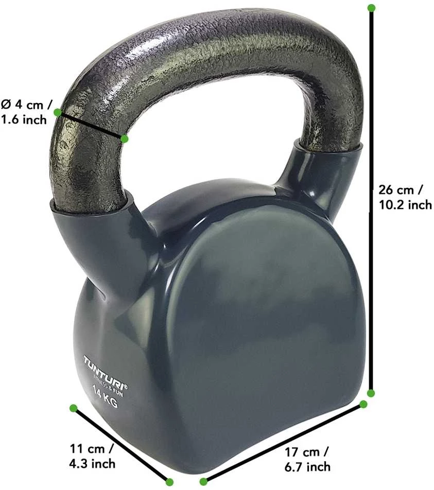 Svarstis (gyra) TUNTURI Vinyl 4-16kg (Svoris: 14 kg)