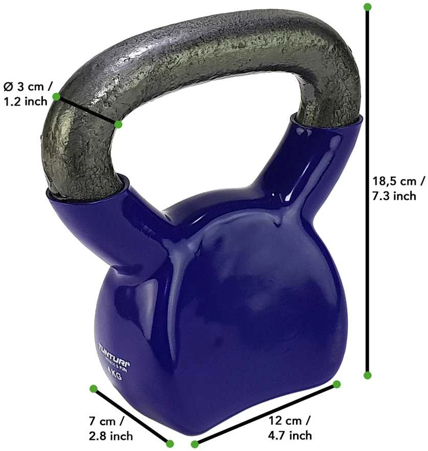 Svarstis (gyra) TUNTURI Vinyl 4-16kg (Svoris: 4kg)